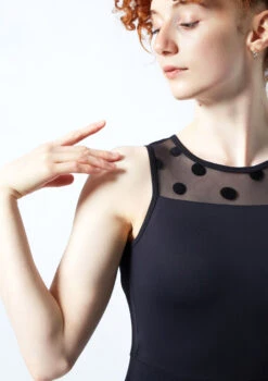 Move Dance Ariella Open Back Catsuit 6 Move Dance Ariella Open Back Catsuit -Dance costume moc0636 black close up front 1 87039.1690548700