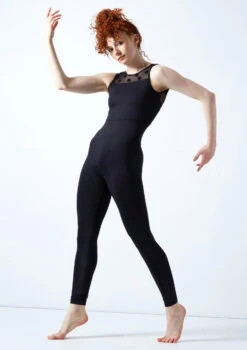 Move Dance Ariella Open Back Catsuit 5 Move Dance Ariella Open Back Catsuit -Dance costume moc0636 black front 2 69117.1678928413