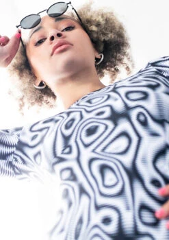 Move Dance Onyx Cross Back Unitard - Dimensions -Dance costume moc0901 dim close up front 2 40781.1678928424