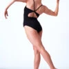 Move Dance Piper Open Back Camisole Leotard -Dance costume mol0173 black back 1 39744.1678884029