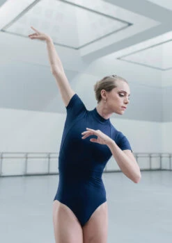 Move Dance Iona Cap Sleeve Lace Leotard 6 Move Dance Iona Cap Sleeve Lace Leotard -Dance costume mol0630 blue front 2 07114.1678884192