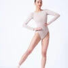 Move Dance Callie Long Sleeve Leotard -Dance costume mol0828 latte front 2 05742.1681806908