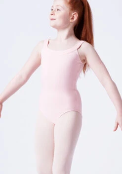 Move Dance Terri Girls Yoke Neck Leotard -Dance costume mol5141 pink front t 76836.1691198340