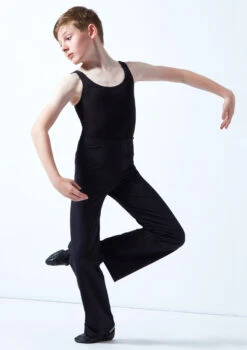 Move Dance Boys Jazz Pants -Dance costume mol5247 black front 3 15099.1678884569