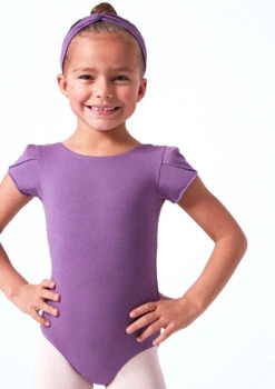 Move Dance Macey Girls Leotard -Dance costume mol5503 dusky grape close up front 35018.1684798995