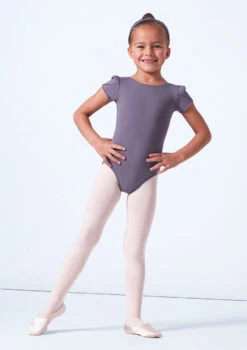 Move Dance Macey Girls Leotard -Dance costume mol5503 steel grey front 1 48738.1684798995
