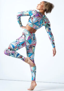 Move Dance Venus High Waisted Leggings - Marble 4 Move Dance Venus High Waisted Leggings - Marble -Dance costume mop0908 mar back 1 60621.1678884560