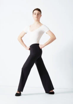 Move Dance Mens Jazz Pants -Dance costume mop1000 black front 1 51798.1678884564