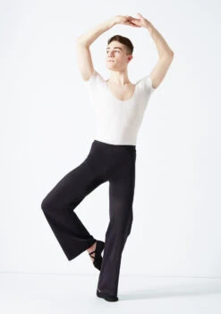 Move Dance Mens Jazz Pants -Dance costume mop1000 black front 2 47206.1678884565