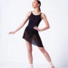 Move Dance Riley Asymmetric Mini Skirt -Dance costume mor0030 black front 1 46856.1681806918
