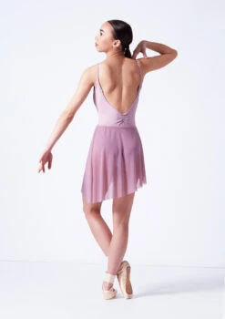 Move Dance Riley Asymmetric Mini Skirt -Dance costume mor0030 frenchmauve back 60372.1681806927
