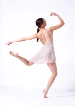 Move Dance Riley Asymmetric Mini Skirt -Dance costume mor0030 latte back 25320.1681806927