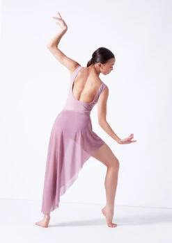 Move Dance Amaya Asymmetric Skirt -Dance costume mor0033 frenchmauve back 2 96619.1681806937