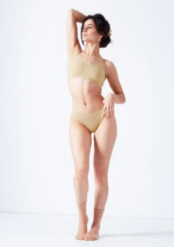 Move Dance Annie Seamless Brief - 2 Pack -Dance costume mor0507 sand front 2edit 86634.1690413293