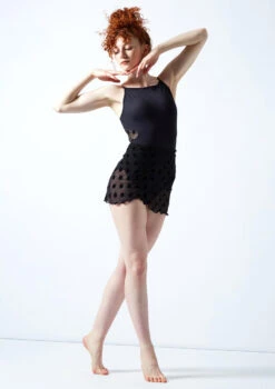 Move Dance Lydia Wrap Skirt -Dance costume mor0639 black front 2 43269.1665011537