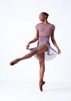 Move Dance Reverie Mid-Length Wrap Skirt -Dance costume mor0646 orchid pink front 2 22636.1683625548