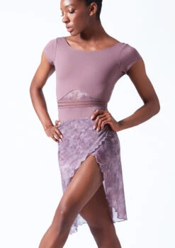 Move Dance Reverie Mid-Length Wrap Skirt -Dance costume mor0646 orchid pink front t 69846.1690450600