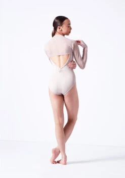 Move Dance Quinn Mesh Shrug -Dance costume moz0041 latte back 25900.1681806980