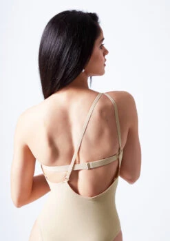 Move Dance Serena Seamless Bodysuit -Dance costume moz0510 sand close up back 3edit 41625.1690413294