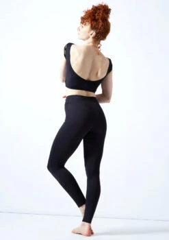 Move Dance Joelle Cap Sleeve Crop Top -Dance costume moz0623 black back 1 75492.1678885063