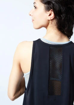 Move Dance Joni Vest -Dance costume moz0631 black close up back 1 63747.1692921489