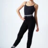 Move Dance Cameo Knit Dance Joggers -Dance costume moz0708 blk front 1 92649.1678885097