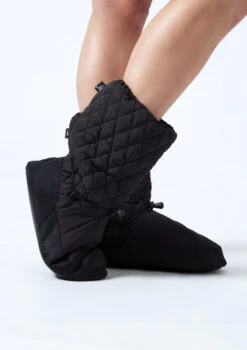 Move Dance Willow Warm Up Booties 7 Move Dance Willow Warm Up Booties -Dance costume moz0901 black front 1 65405.1678885140