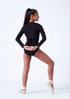 Move Dance Kiara Teen Ballet Wrap -Dance costume moz5001 black back 57059.1683933668
