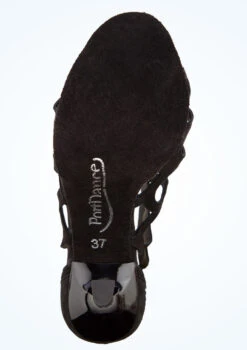 Port Dance Lara Dance Shoe 2.8" -Dance costume pd814lara blk bottom 1 58498.1678885260