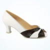 Ray Rose Ruched Peep Toe Ballroom & Latin Shoe 2" -Dance costume rose ray rose ruched peep toe ballroom latin shoe 2 white main image no2 29055.1678885420