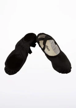 So Danca SD16 Stretch Split Sole Canvas Ballet Shoe - Black -Dance costume sd 16 so danca sd16 stretch split sole canvas ballet shoe black no2 62716.1678886165