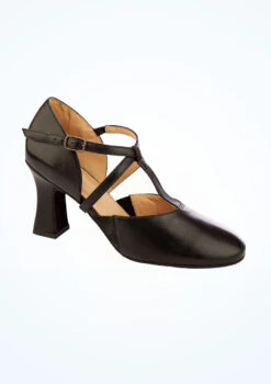 So Danca X STRAP Character Shoe 3" - Black -Dance costume sd153blk so danca x strap character shoe 3 black front T 27086.1698811250