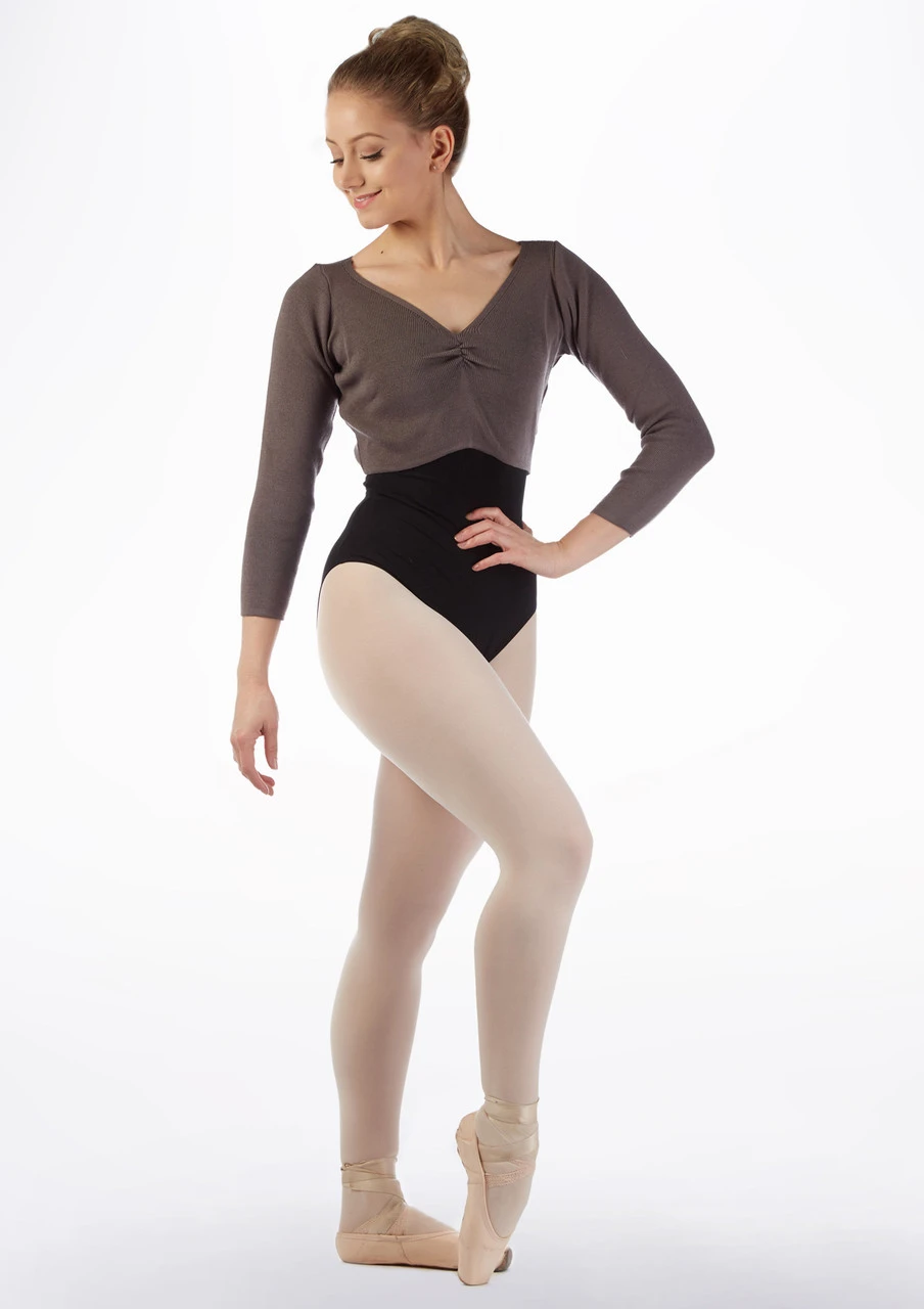 So Danca V-neck Ballet Wrap So Danca V-neck Ballet Wrap -Dance costume so e 11200 so danca v neck ballet wrap grey front 92481.1678885726