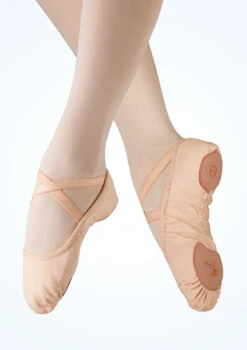 Tendu Split Sole Vegan Stretch Canvas Ballet Shoe 3 Tendu Split Sole Vegan Stretch Canvas Ballet Shoe -Dance costume tetvp pnk main 1t 63664.1698812731