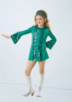 Weissman I Will Survive -Dance costume wn 10300 weissman i will survive green front T 82739.1698813082