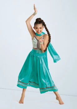 Weissman Jai Ho -Dance costume wn 11236 weissman jai ho green front 11348.1678886976