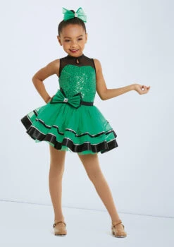 Weissman Me Too -Dance costume wn 12028 weissman me too green front T 04843.1698814316