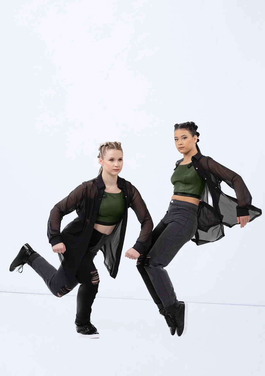 Weissman Two Tone Distressed Jeans Weissman Two Tone Distressed Jeans -Dance costume wn15505 dark wash 16 73473.1694695987