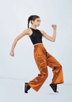 Weissman Satin Cargo Pants -Dance costume wn15520 copper 063 t 18217.1698824360