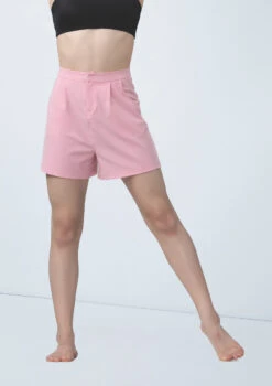 Weissman Longline Suit Shorts -Dance costume wn15561 pink 32 11407.1694697961