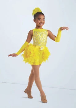 Weissman Shake A Tail Feather! -Dance costume wn15800 yellow 5294 t 02113.1698827027