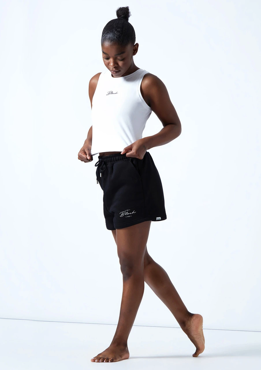 Bloch Tonal Crop Tank Top Bloch Tonal Crop Tank Top -Dance costume zlw5111 white front 1 92195.1678926342